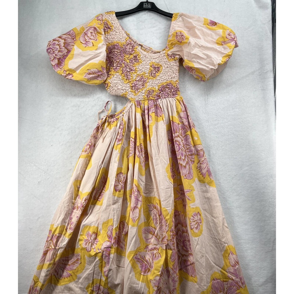 Free People Kalina Printed Midi Dress Size Xsmall - Picture 4 of 14